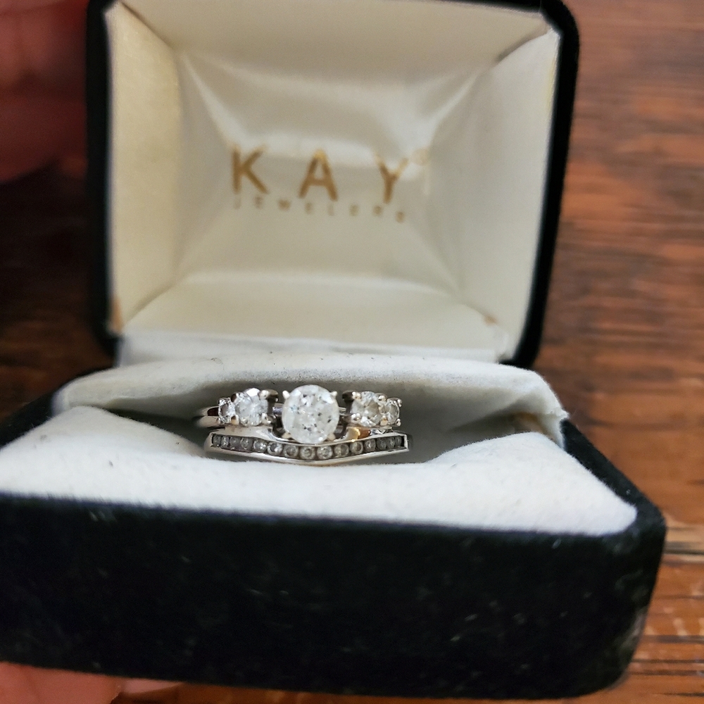 Diamond wedding set